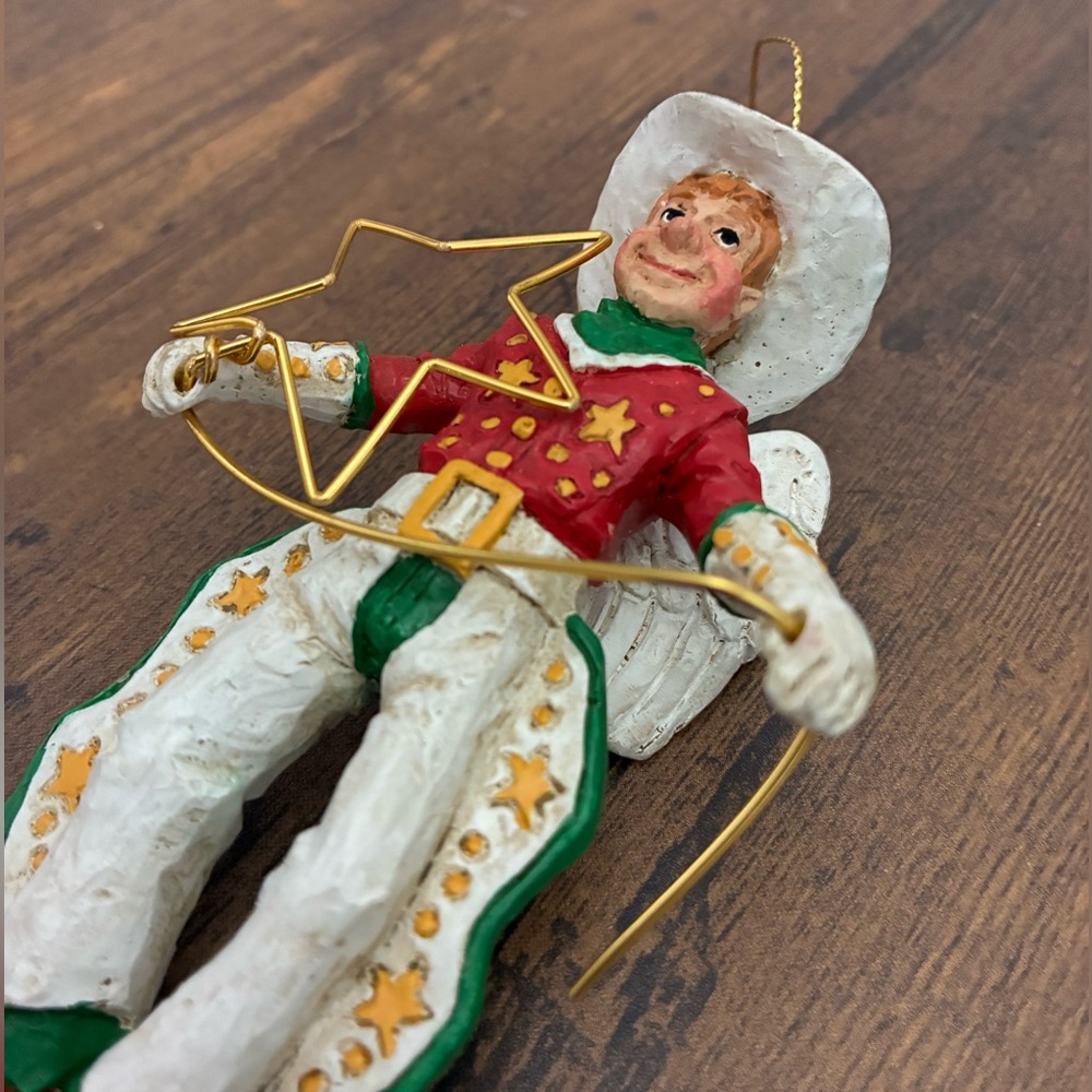 Kurt S. Adler Cowboy Angel Christmas Ornament - Picture 3 of 8